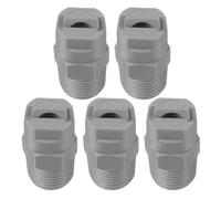 sourcing map 5Pcs Flat Fan Spray Tip, 80 Degree 3.6mm Orifice Diameter 1/4 Inch Male Thread Fan Shaped Plastic Sprayer Gray Nozzle for Agricultural Industrial Equipment Irrigation Cooling