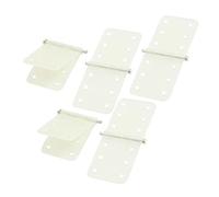 sourcing map 5PCS Folding White Nylon Pinned Hinges Parts 11 x 28mm for RC Plane