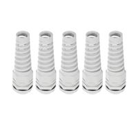 sourcing map 5Pcs G3/4" IP68 Cable Gland Waterproof 12.5-18mm Adjustable Strain Relief Cord Connector Spiral Nylon Joint Gasket for Cable Wire, Grey