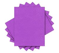 sourcing map 5PCS Glitter HTV Heat Transfer Vinyl Sheets, 12 x 10 Inch Deep Purple Glitter Iron on Vinyl for T-Shirts DIY Heat Vinyl Design Easy to Cut & Weed