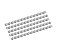 sourcing map 5Pcs GR5 Titanium Rod, Dia 5mm 0.19" Length 100mm 3.94" Metal Solid TC4 Titanium Alloy Round Bar Rod Stock for Model Plane Cars Ship DIY Craft Metal Working