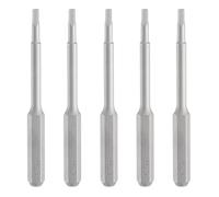 sourcing map 5pcs H1.5 Hex Screwdriver Bit 5/32" Hex Shank 45mm/1.77" Length Magnetic Hexagon Head S2 Steel Screw Driver Bit