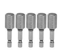 sourcing map 5pcs H12.0 Hex Head Drill Bit Wrench 12mm Metric Flat Tip 1/4" Hex Shank 50mm (2") Long Magnetic Hexagonal Screw Driver Socket Industrial Screwdriver Power Bits