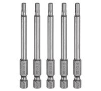 sourcing map 5pcs H3.5 Hex Head Drill Bit Wrench 3.5mm Metric Flat Tip 1/4" Hex Shank 75mm (3") Long Magnetic Hexagonal Screw Driver Socket Industrial Screwdriver Power Bits