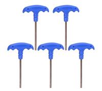 sourcing map 5pcs H4 T-Handle Hex Key Wrench 4mm S2 Steel T-Key Inner Hexagon Spanner Repair Tool