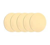 Sourcing Map 5Pcs H62 Brass Round Plates, 1.18" Dia x 0.04" Thick, DIY Crafts & Metal Stamping