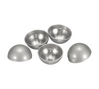sourcing map 5pcs Half-Domed Metal Sewing Buttons, 25mm / 1" Half Round Mushroom Pearl Cap Metal Buttons with Shank for Blazer Suit, Coat, Jacket Cloth Garment Decoration, Misty Silver