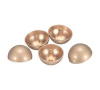 sourcing map 5pcs Half-Domed Metal Sewing Buttons, 25mm / 1" Half Round Mushroom Pearl Cap Metal Buttons with Shank for Blazer Suit, Coat, Jacket Cloth Garment Decoration, Misty Gold