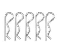 sourcing map 5pcs Heavy Duty Hitch Pins M3x50mm Stainless Steel R Clips Spring Retaining Cotter Pins for Trailer Locking Mowers Trucks RVs Machinery Heavy Duty Pin Locking Systems, Silver