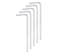 sourcing map 5pcs Hex Key Wrench 1.5mm L-Shape Hexagon Metric Wrenches Chrome Vanadium Steel Repairing Tool for Home Repair