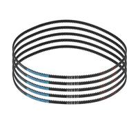 sourcing map 5pcs HTD-3M Rubber Timing Belt 170 Teeth, 510mm Pitch Length x 6mm Width x 2.4mm Height, Closed Loop Pulley Timing Belt