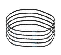 sourcing map 5pcs HTD-3M Rubber Timing Belt 186 Teeth, 558mm Pitch Length x 6mm Width x 2.4mm Height, Closed Loop Pulley Timing Belt