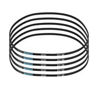 sourcing map 5pcs HTD-3M Rubber Timing Belt 194 Teeth, 582mm Pitch Length x 6mm Width x 2.4mm Height, Closed Loop Pulley Timing Belt
