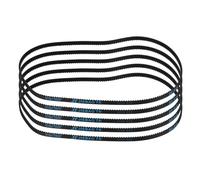 sourcing map 5pcs HTD-3M Rubber Timing Belt 202 Teeth, 606mm Pitch Length x 6mm Width x 2.4mm Height, Closed Loop Pulley Timing Belt