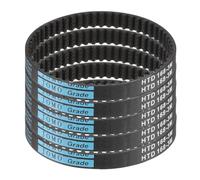 sourcing map 5pcs HTD-3M Rubber Timing Belt 56 Teeth, 168mm Pitch Length x 6mm Width x 2.4mm Height, Closed Loop Pulley Timing Belt