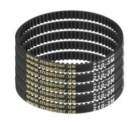 sourcing map 5pcs HTD-3M Rubber Timing Belt 70 Teeth, 210mm Pitch Length x 6mm Width x 2.4mm Height, Closed Loop Pulley Timing Belt