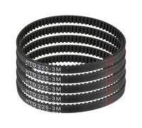 sourcing map 5pcs HTD-3M Rubber Timing Belt 75 Teeth, 225mm Pitch Length x 6mm Width x 2.4mm Height, Closed Loop Pulley Timing Belt