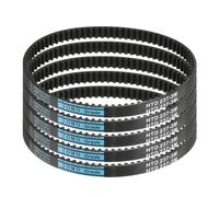 sourcing map 5pcs HTD-3M Rubber Timing Belt 79 Teeth, 237mm Pitch Length x 6mm Width x 2.4mm Height, Closed Loop Pulley Timing Belt