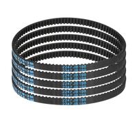 sourcing map 5pcs HTD-3M Rubber Timing Belt 92 Teeth, 276mm Pitch Length x 6mm Width x 2.4mm Height, Closed Loop Pulley Timing Belt