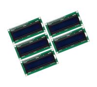 sourcing map 5Pcs IIC LCD 1602 Serial Display Module 5V, Blue Display Screen Backlight 16x2 LCD Module Interface Adapter 72x24mm
