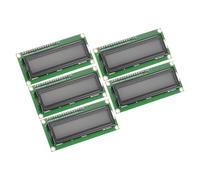 sourcing map 5Pcs IIC LCD 1602 Serial Display Module 5V, Grey Display Screen Backlight 16x2 LCD Module Interface Adapter 72x24mm