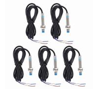 sourcing map 5Pcs Inductive Proximity Sensor,PNP NO M8 DC 6-36V 300mA Proximity Switch Detector Approach Sensor 2mm 2 Wire for Industrial Automation LJ8A3-2
