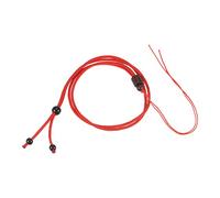 sourcing map 5pcs Jade Ropes Nylon Cord Empty Necklace Holder Strings Emerald Rope Adjustable Pendant Braided Necklace Rope for Necklace DIY Crafts Handmade, Red