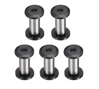 sourcing map 5pcs Knife Handle Screws 5 x 16mm M4 Torx Sink Head Stainless Steel Pocket Knife Pivot Pin Folding Knives Bolts Fasteners for Blade Fixing, Black/Silver