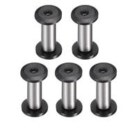 sourcing map 5pcs Knife Handle Screws 5 x 20mm M4 Torx Sink Head Stainless Steel Pocket Knife Pivot Pin Folding Knives Bolts Fasteners for Blade Fixing, Black/Silver