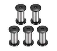 sourcing map 5pcs Knife Handle Screws 6 x 16mm M4 Torx Sink Head Stainless Steel Pocket Knife Pivot Pin Folding Knives Bolts Fasteners for Blade Fixing, Black/Silver