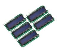 sourcing map 5Pcs LCD 1602 Display Module 3.3V, Blue Display Screen Backlight 16x2 LCD Module Interface Adapter