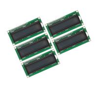 sourcing map 5Pcs LCD 1602 Display Module 5V with 16 Pins, Grey Display Screen Backlight 16x2 LCD Module Interface Adapter 72x24mm