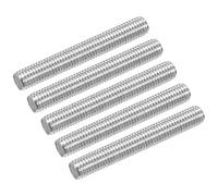 sourcing map 5Pcs M10 x 70mm Fully Threaded Rod 304 Stainless Steel Right Hand Threads Bar Studs for Anchors Bolts, Clamps, Hangers and U-Bolts, M10-1.5 Thread Pitch