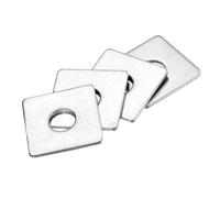 sourcing map 5pcs M10x30x2mm Square Plate Bearing Washers 304 Stainless Steel Plate Square Plate Washers Flat Pad Spacer Gasket for Hardware Fastener