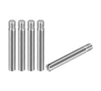 sourcing map 5Pcs M4 x 30mm Slotted Cylindrical Pin 304 Stainless Steel Dowel External Thread Locating Pin for Furniture Cabinets