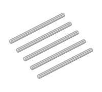 sourcing map 5Pcs M5-0.8x70mm Fully Threaded Rods, Threaded Rods Bar Studs, 304 Stainless Steel Long Thread Screws Hardware for U-Bolts, Anchors, Clamps, Hangers, Silver