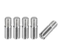 sourcing map 5Pcs M5 x 16mm Slotted Cylindrical Pin 304 Stainless Steel Dowel External Thread Locating Pin for Furniture Cabinets