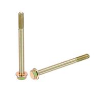 sourcing map 5pcs M8-1.25 x 100mm Metric Flange Hex Cap Bolt Partial Thread DIN 6921 Flanged Bolts Hexagon Screws Carbon Steel Zinc Plated Colorful