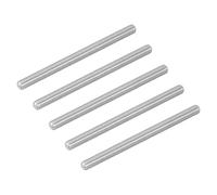 sourcing map 5Pcs M8-1.25x110mm Fully Threaded Rods, Threaded Rods Bar Studs, 304 Stainless Steel Long Thread Screws Hardware for U-Bolts, Anchors, Clamps, Hangers, Silver