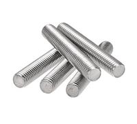 sourcing map 5Pcs M8 x 50mm Fully Threaded Rod 304 Stainless Steel Right Hand Threads
