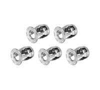 sourcing map 5Pcs M8x22mm Jack Nuts, 304 Stainless Steel Threaded Insert Petal Nuts, Multi-Grip Expansion Rivet Nut Fasteners for Hollow Wall Iron Skin Line Use in Thin Soft Wall, Silver