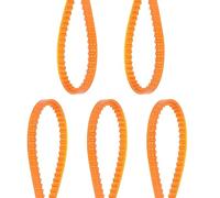 sourcing map 5pcs MB Series Standard Sewing Machine Belts MB240 Motor Triangle V-Belt with Single Tooth for Old Fashioned Household Electric Sewing Machine