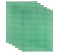 sourcing map 5Pcs Mesh Canvas Sheets, 10.5 x 13.5 Inch Plastic Canvas, Eye Mesh for Embroidery, Crafting, Knit and Crochet Project, Bag Making, Home Decoration, Middle Green