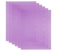 sourcing map 5Pcs Mesh Canvas Sheets, 10.5 x 13.5 Inch Plastic Canvas, Eye Mesh for Embroidery, Crafting, Knit and Crochet Project, Bag Making, Home Decoration, Purple