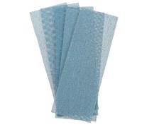 sourcing map 5pcs Mesh Sanding Sheets 180 Grits 2.8" x 7.8" Ceramic Abrasive Wet Dry Sandpaper Dust-Free Hook and Loop Abrasive Pads for Car Woodworking Metal Polishing & Grinding