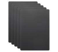 sourcing map 5pcs Metal Business Card 120 x 80 x 0.4mm 201 Stainless Steel Brushed Engrave Cards Custom Blank CNC Engrave Sheet for House Office DIY Gift Invitations, Gray