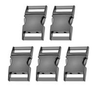 sourcing map 5pcs Metal Quick Side Release Buckles 5/8"(16.2mm) Zinc Adjustable Quick Release Buckle Replacement Snaps Clips Clasps for Backpack Straps Fanny Pack Dog Collars, Gun Black