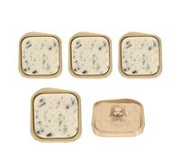 sourcing map 5Pcs Metal Vintage Buttons,19mm Fashion Flat Square Sewing Buttons with Shank for DIY Garment Blazer Suit Coats Jacket Fashionable Clothing Accessories, White