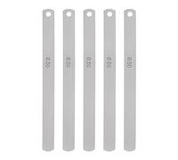 sourcing map 5pcs Mn Steel Feeler Gauge 0.5mm Thickness 150mm Length Metric Filler Thickness Gage Gap Measuring Tool Single Blade