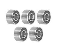sourcing map 5pcs MR52-2RS Miniature Deep Groove Ball Bearings 2x5x2.5mm Double Sealed Bearings for Electric Motor, Home Appliances, Garden Machinery, P6 (ABEC 3)